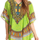 Sakkas Alba Tribal Circle Cover-up Tunic Vibrant Colors Relaxed