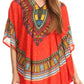 Sakkas Alba Tribal Circle Cover-up Tunic Vibrant Colors Relaxed