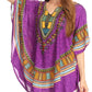 Sakkas Alba Tribal Circle Cover-up Tunic Vibrant Colors Relaxed