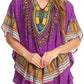 Sakkas Alba Tribal Circle Cover-up Tunic Vibrant Colors Relaxed