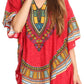 Sakkas Alba Tribal Circle Cover-up Tunic Vibrant Colors Relaxed
