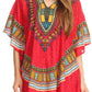 Sakkas Alba Tribal Circle Cover-up Tunic Vibrant Colors Relaxed