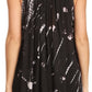 Sakkas Sana Tie Dye Sleeveless Embroidered V-Neck Tank Tunic Top Blouse / Cover Up