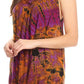 Sakkas Sana Tie Dye Sleeveless Embroidered V-Neck Tank Tunic Top Blouse / Cover Up