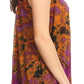 Sakkas Sana Tie Dye Sleeveless Embroidered V-Neck Tank Tunic Top Blouse / Cover Up