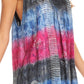 Sakkas Renee Dip Dye Floral Print Tank with Sequins and Embroidery