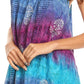 Sakkas Renee Dip Dye Floral Print Tank with Sequins and Embroidery