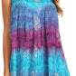 Sakkas Renee Dip Dye Floral Print Tank with Sequins and Embroidery