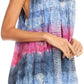 Sakkas Renee Dip Dye Floral Print Tank with Sequins and Embroidery