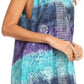 Sakkas Renee Dip Dye Floral Print Tank with Sequins and Embroidery