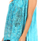 Sakkas Alyse Crinkle Tie Dye Tank with Sequins and Embroidery