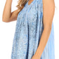 Sakkas Alyse Crinkle Tie Dye Tank with Sequins and Embroidery