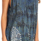 Sakkas Alyse Crinkle Tie Dye Tank with Sequins and Embroidery