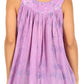Sakkas Alyse Crinkle Tie Dye Tank with Sequins and Embroidery