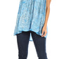 Sakkas Alyse Crinkle Tie Dye Tank with Sequins and Embroidery