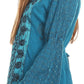 Sakkas Soraya Embroidered Eyelet Button Down Blouse Top with Long Sleeves and Ties