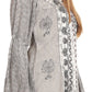 Sakkas Soraya Embroidered Eyelet Button Down Blouse Top with Long Sleeves and Ties