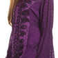 Sakkas Soraya Embroidered Eyelet Button Down Blouse Top with Long Sleeves and Ties
