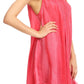 Sakkas Lana Ombre Tie Dye Embroidered Tank Style Long Summer Top | Cover Up