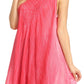 Sakkas Lana Ombre Tie Dye Embroidered Tank Style Long Summer Top | Cover Up