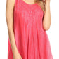 Sakkas Lana Ombre Tie Dye Embroidered Tank Style Long Summer Top | Cover Up