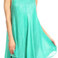Sakkas Lana Ombre Tie Dye Embroidered Tank Style Long Summer Top | Cover Up
