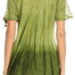 Sakkas Siri Ombre Tie Dye Embroidered Sheer Cap Sleeve Relaxed Fit Tunic Top