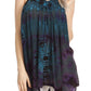 Sakkas Nalu Sleeveless Relaxed Fit Multi Color Tie Dye V-Neck Blouse | Cover Up