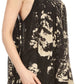Sakkas Asaaya Sleeveless Tie Dye V-Neck Crinkle Style Trapeze Hem Lightweight Top