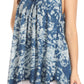 Sakkas Asaaya Sleeveless Tie Dye V-Neck Crinkle Style Trapeze Hem Lightweight Top