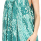 Sakkas Asaaya Sleeveless Tie Dye V-Neck Crinkle Style Trapeze Hem Lightweight Top