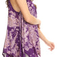 Sakkas Asaaya Sleeveless Tie Dye V-Neck Crinkle Style Trapeze Hem Lightweight Top