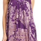 Sakkas Asaaya Sleeveless Tie Dye V-Neck Crinkle Style Trapeze Hem Lightweight Top