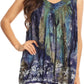 Sakkas Thea Watercolor Palm Tank with Sequins and Embroidery