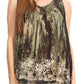 Sakkas Thea Watercolor Palm Tank with Sequins and Embroidery