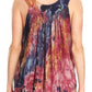 Sakkas Thea Watercolor Palm Tank with Sequins and Embroidery