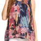 Sakkas Thea Watercolor Palm Tank with Sequins and Embroidery