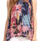 Sakkas Thea Watercolor Palm Tank with Sequins and Embroidery