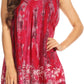 Sakkas Thea Watercolor Palm Tank with Sequins and Embroidery