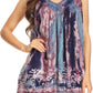 Sakkas Thea Watercolor Palm Tank with Sequins and Embroidery
