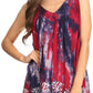 Sakkas Thea Watercolor Palm Tank with Sequins and Embroidery
