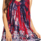 Sakkas Thea Watercolor Palm Tank with Sequins and Embroidery