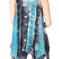Sakkas Ligia Women's Sleeveless Tie Dye Tank Top: Classic Casual Loose Fit for Summer