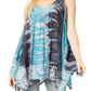 Sakkas Ligia Women's Sleeveless Tie Dye Tank Top: Classic Casual Loose Fit for Summer