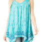 Sakkas Ligia Women's Sleeveless Tie Dye Tank Top: Classic Casual Loose Fit for Summer