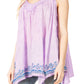 Sakkas Ligia Women's Sleeveless Tie Dye Tank Top: Classic Casual Loose Fit for Summer