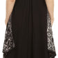 Sakkas Arminat Batik Print Adjustable Strap Embroidered Handkerchief Hem Dress