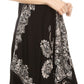 Sakkas Arminat Batik Print Adjustable Strap Embroidered Handkerchief Hem Dress