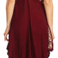 Sakkas Arminat Batik Print Adjustable Strap Embroidered Handkerchief Hem Dress