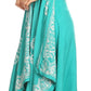 Sakkas Arminat Batik Print Adjustable Strap Embroidered Handkerchief Hem Dress